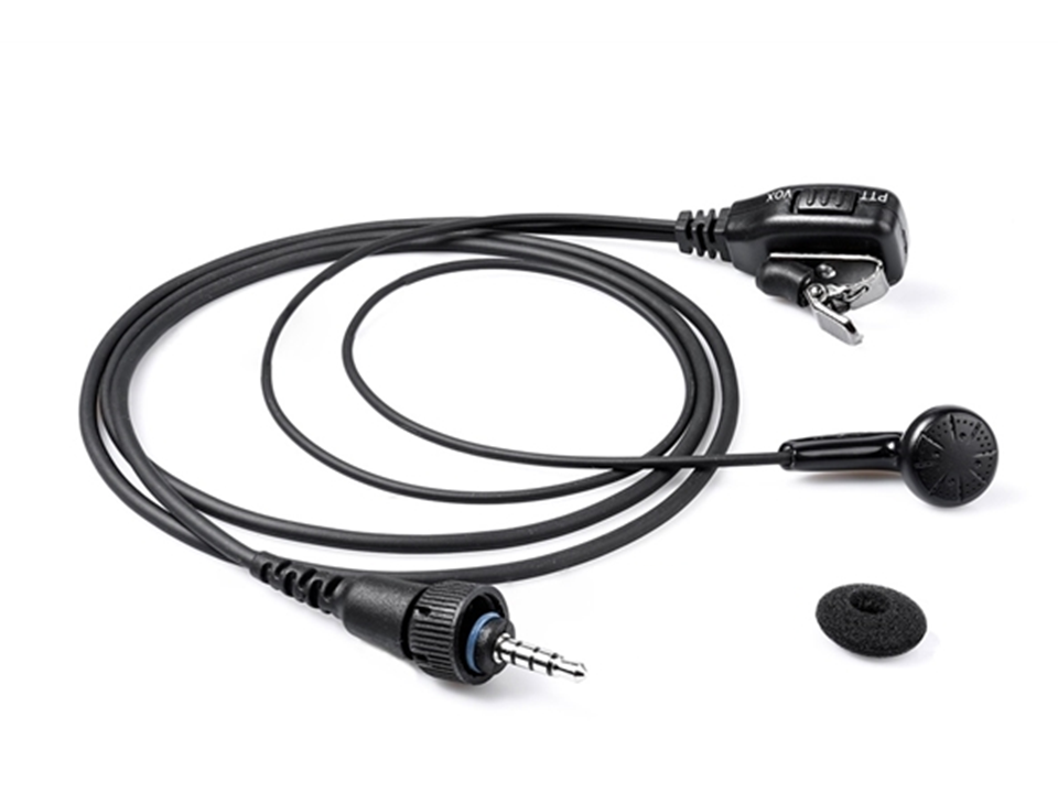 Walkies4Events - Kenwood KHS-45 Oortje met MP3-oorstukje en dasspeldmicrofoon voor TK-3601D